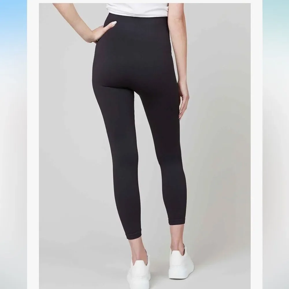 SPANX Women's Maternity Mama Look at Me Now Leggings Size M Black